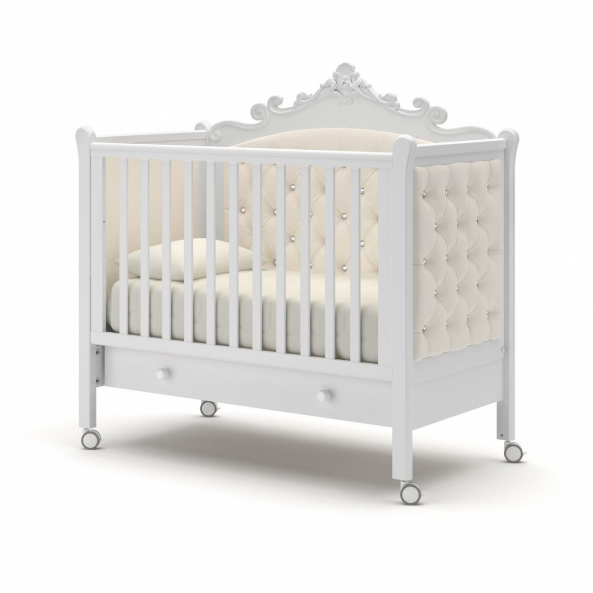 Конструктивные особенности и дизайн кроваток на колесах в Babycribs