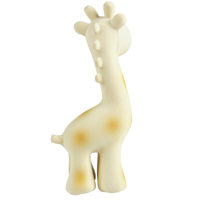 Игрушка-прорезыватель из натурального каучука жираф в подарочной упаковке